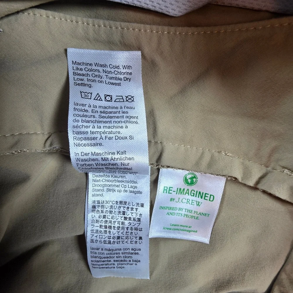 J.Crew Men 34 Khaki Tech Shorts Stretch 9" Inseam Re-Imagined Casual Golf - Picture 8 of 10